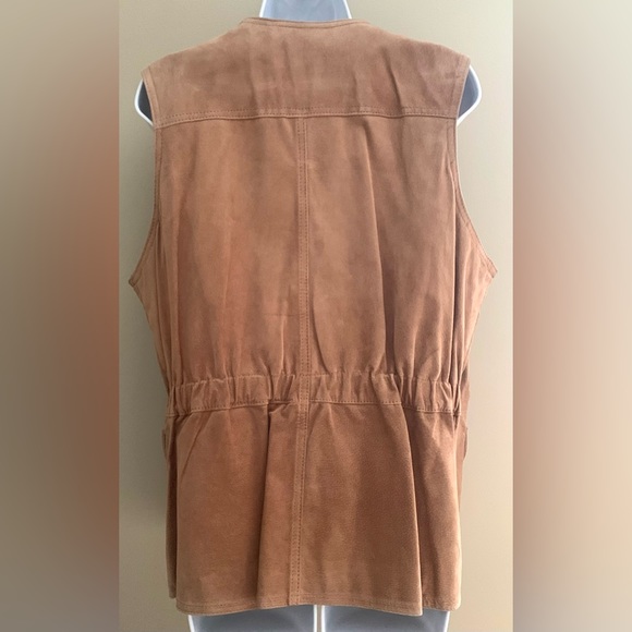 Tan Suede Vest Jacket - Picture 7 of 12